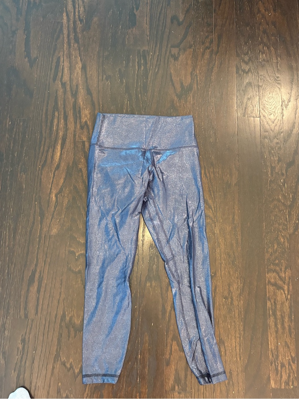 Lululemon Sparkly Metallic Blue Leggings